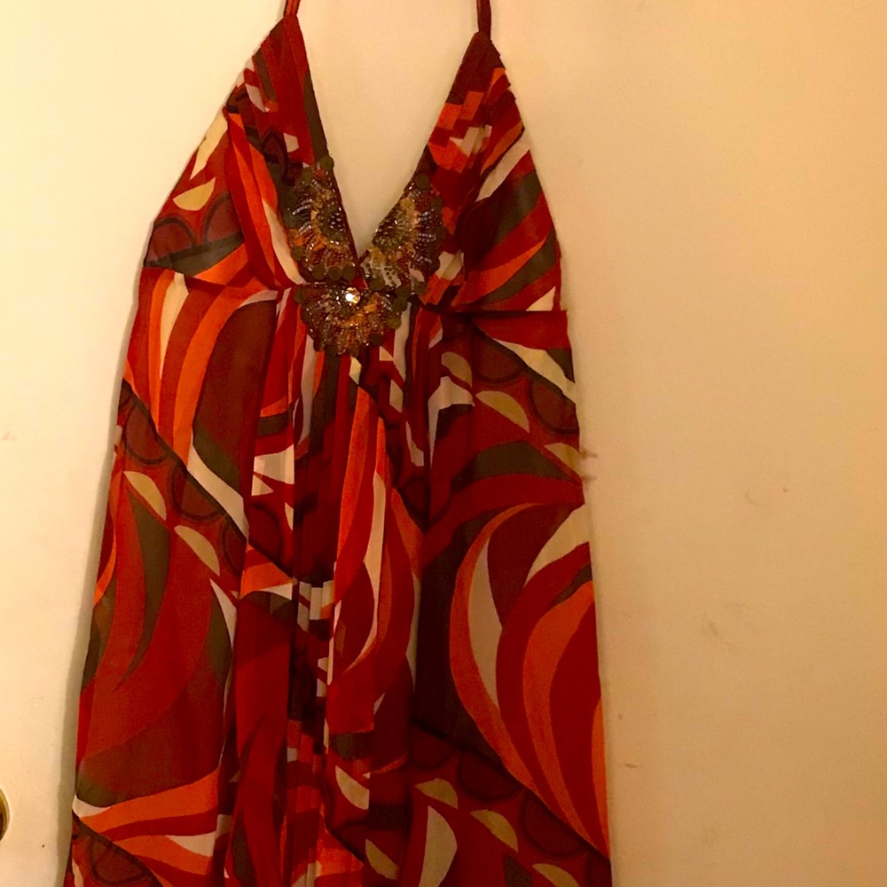 BCBG MAXAZRIA halter neck dress